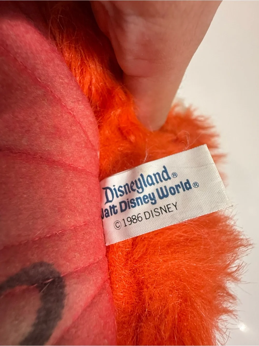 Disneyland Park Rare Orig. Discontinued Captain EO Fuzzy Ball Plushy Monkey 1986